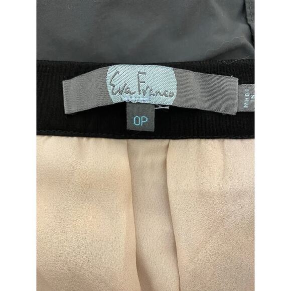 Eva Franco Women's 0P Pleated Blue Butterfly Black Sequin Tulle Skirt - Picture 6 of 10